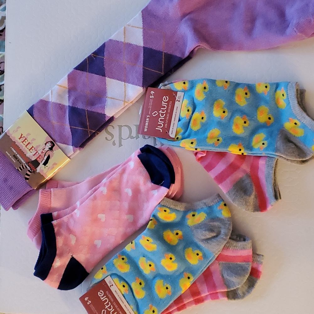 8 pairs of fun socks